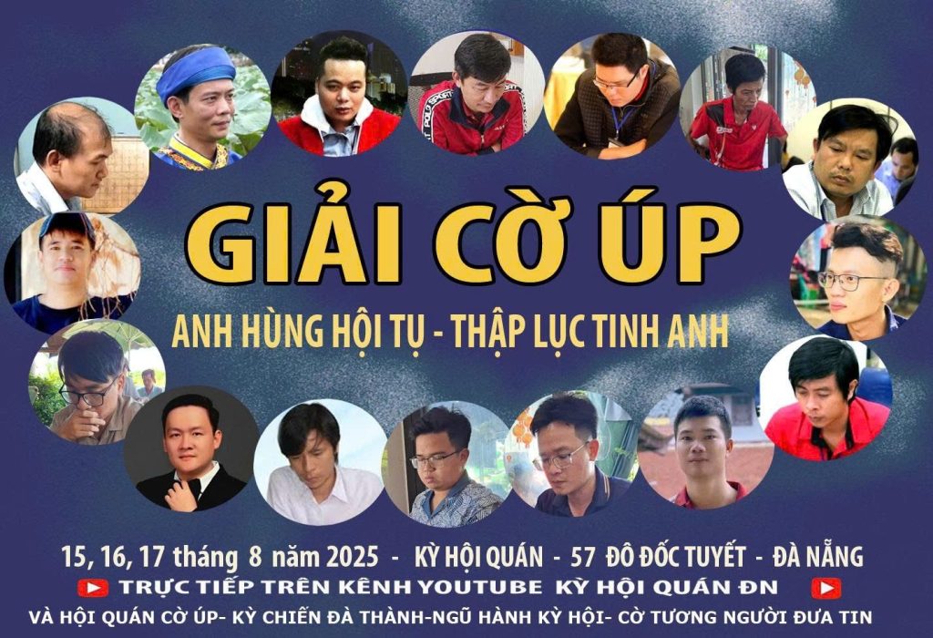 Giải cờ úp Thập lục tinh anh 2025