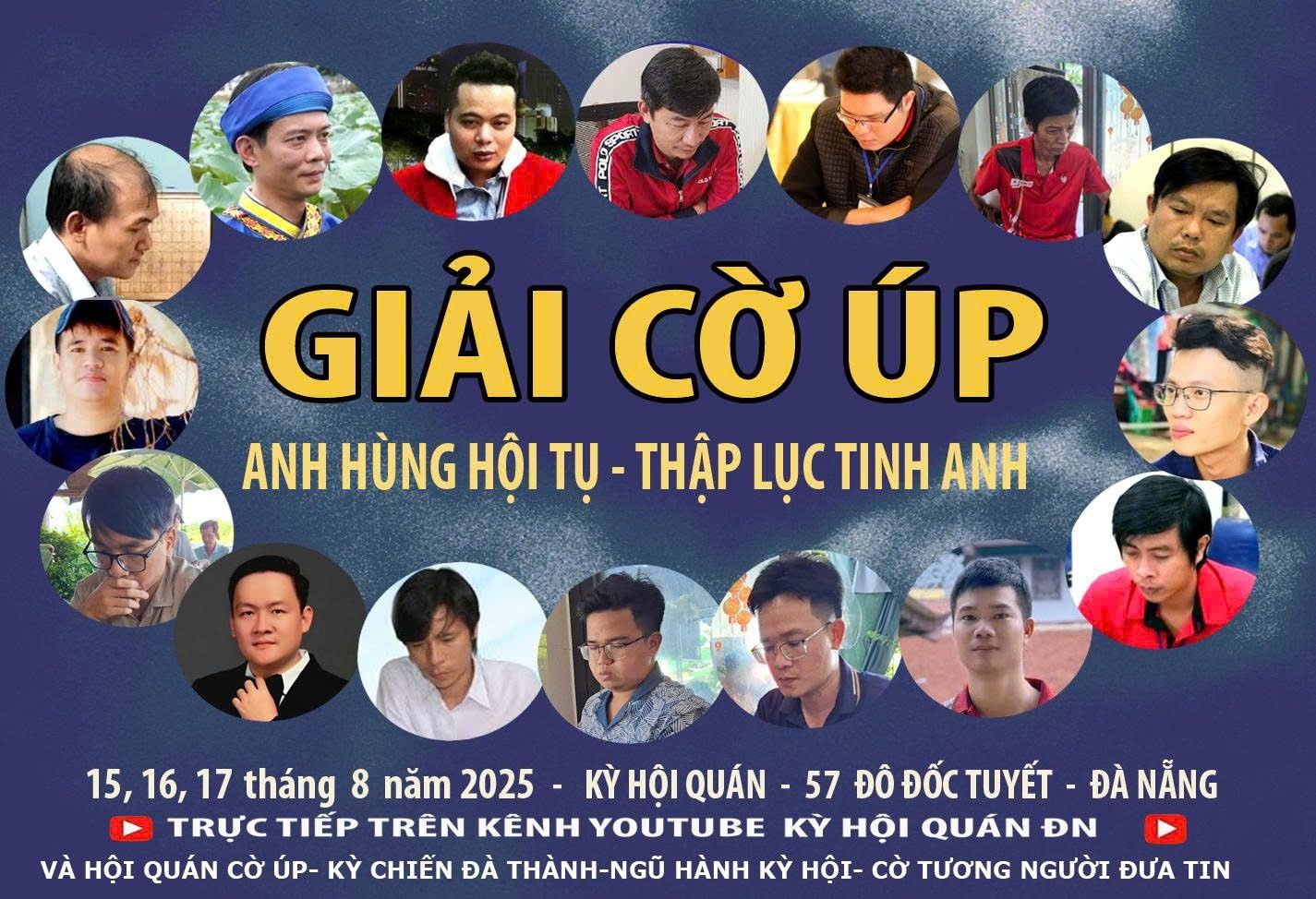 Giải cờ úp Thập lục tinh anh 2025