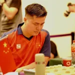 Lại Lý Huynh tại giải cờ tướng cá nhân thế giới tại Thượng Hải, Trung Quốc tháng 9/2025. Ảnh: WXF