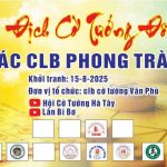 Giải vô địch cờ tướng đồng đội các clb phong trào hà nội 2025