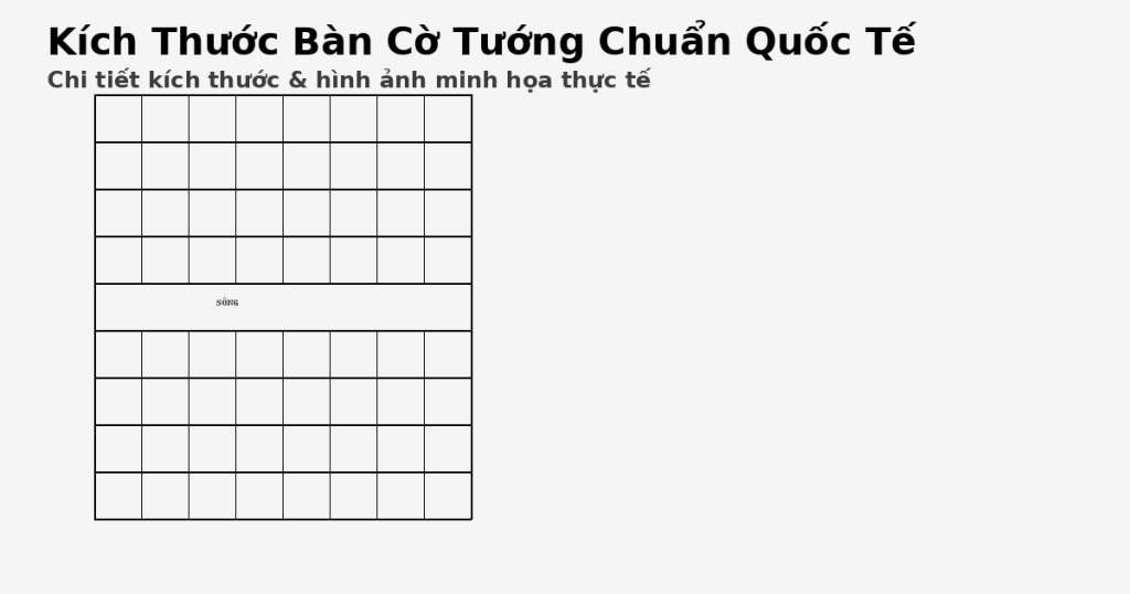 Kích thước bàn cờ tướng