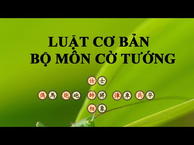 Luật cơ bản bộ môn cờ tướng