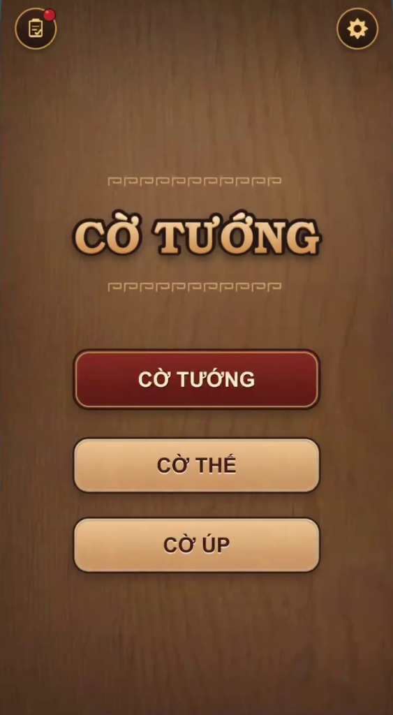 Màn hình cờ tướng trên mobile
