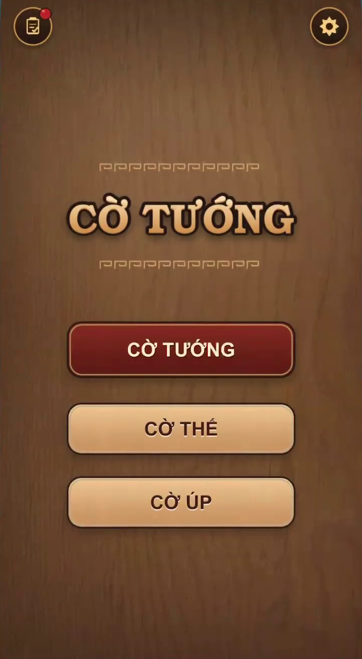 Màn hình cờ tướng trên mobile