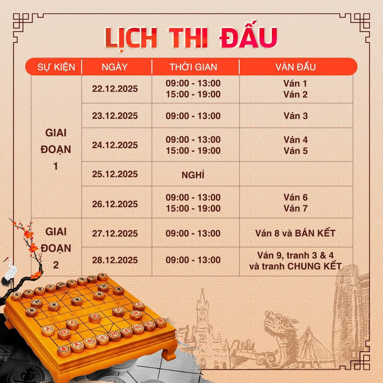 Giải Cờ Tướng Quốc Tế – Cúp Phương Trang lần VII – 2025