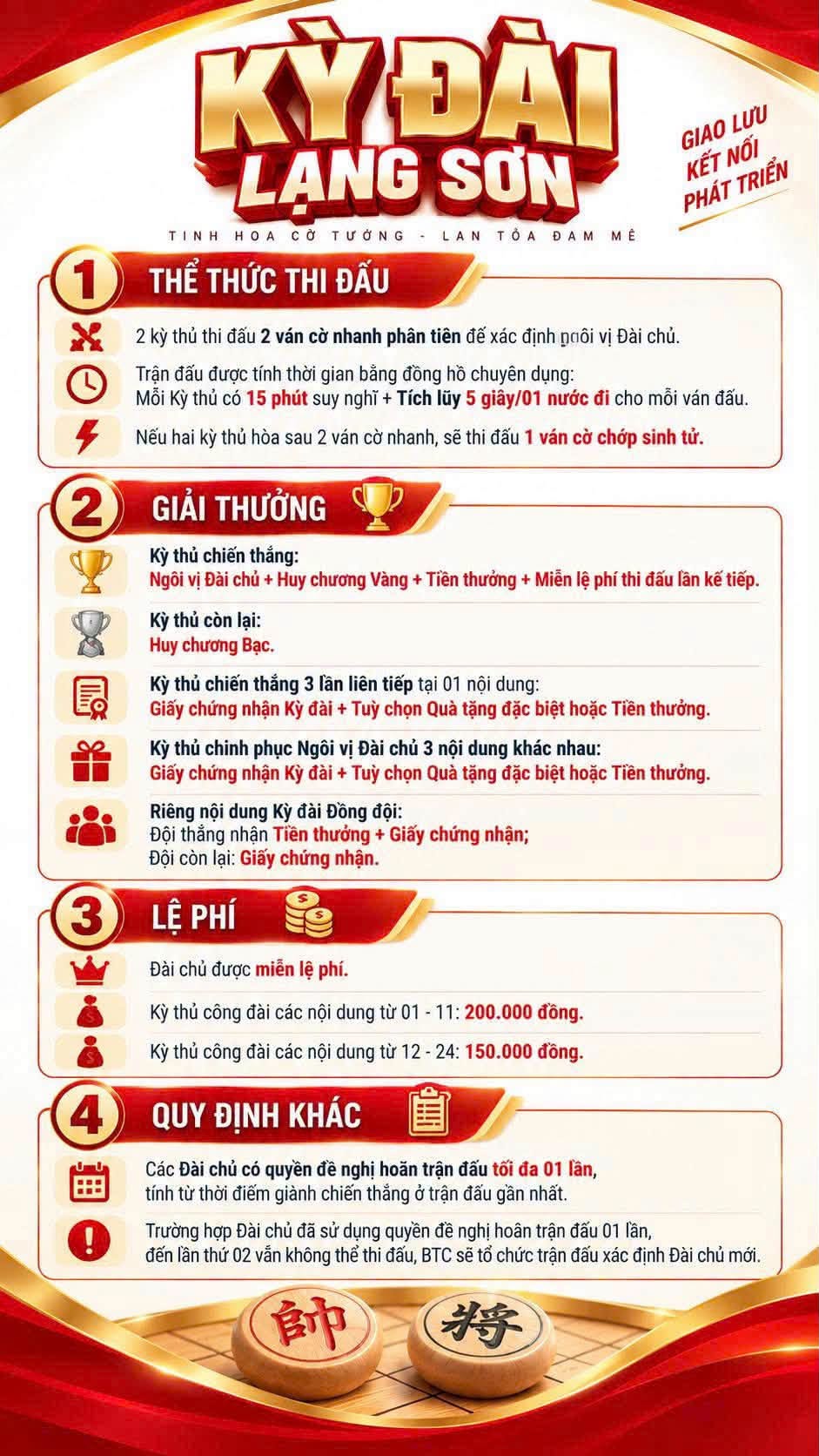 Kỳ đài Lạng Sơn - Thể lệ